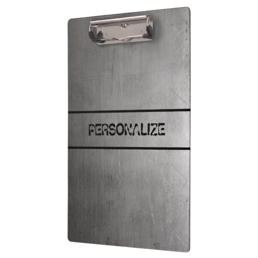 Textuur van geborsteld metaal klembord (Links)