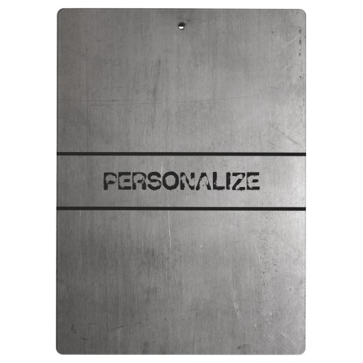 Textuur van geborsteld metaal klembord (Achterkant)