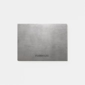 Textuur van geborsteld metaal post-it® notes (Voorkant)