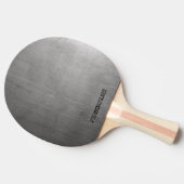 Textuur van geborsteld metaal tafeltennisbatje (Zijkant)