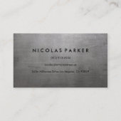 Textuur van geborsteld metaal visitekaartje (Achterkant)