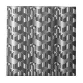 textuur van gegolfd metaal tegeltje (Voorkant)