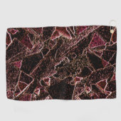 textuur van gekerfd bruin gesteente golfhanddoek (Horizontaal)