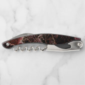 textuur van gekerfd bruin gesteente kurkentrekker (Achterkant)