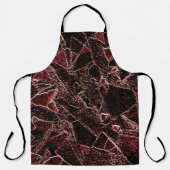 textuur van gekerfd bruin gesteente schort (Voorkant)