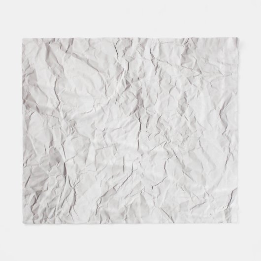 textuur van gekreukeld papier fleece deken (Voorkant (Horizontaal))