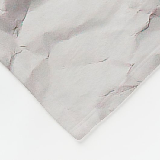 textuur van gekreukeld papier fleece deken (Hoek)