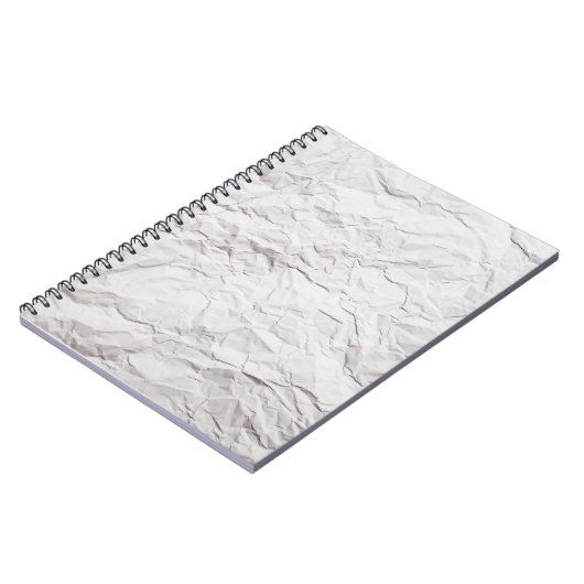 textuur van gekreukeld papier notitieboek (Linkerzijde)