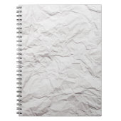 textuur van gekreukeld papier notitieboek (Voorkant)