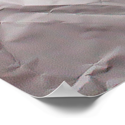 textuur van gekreukeld papier poster (Hoek)