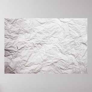 textuur van gekreukeld papier poster