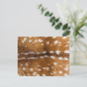 textuur van gepotte herten briefkaart (Staand voorkant)