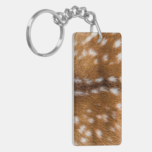 textuur van gepotte herten sleutelhanger (Voorkant Links)