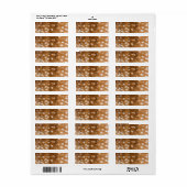 textuur van gepotte hertenbont etiket (Full Sheet)