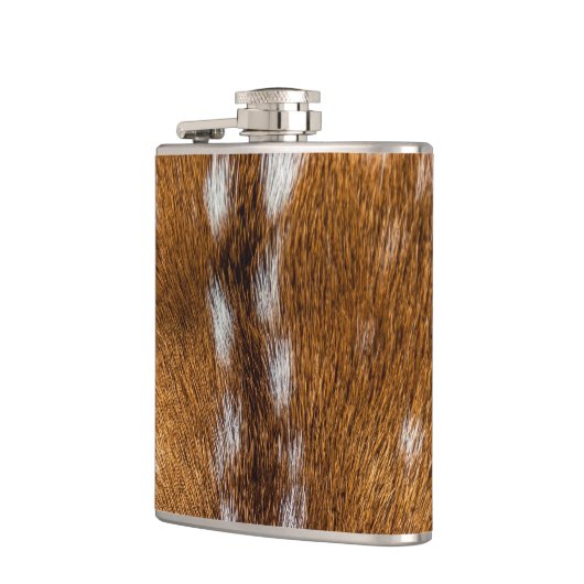 textuur van gepotte hertenbont heupfles (Links)