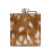 textuur van gepotte hertenbont heupfles (Achterkant)