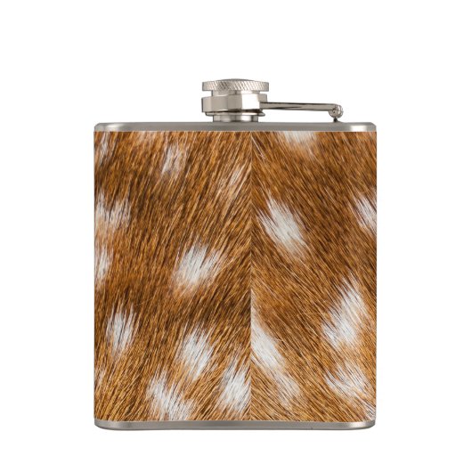 textuur van gepotte hertenbont heupfles (Achterkant)