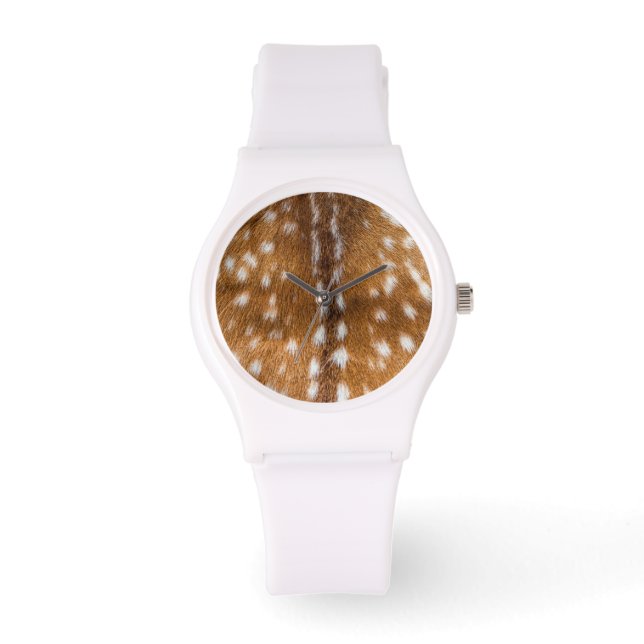textuur van gepotte hertenbont horloge (Voorkant)