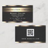 textuur van goud en beton visitekaartje (Voorkant / Achterkant)