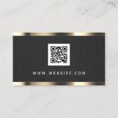 textuur van goud en beton visitekaartje (Achterkant)