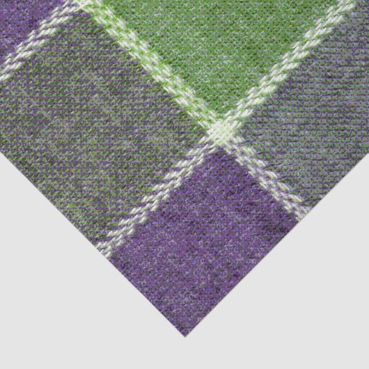 Textuur van groene en Paarse glaswol Tissuepapier (Detail)