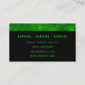 textuur van groengras grasvis visitekaartje (Achterkant)