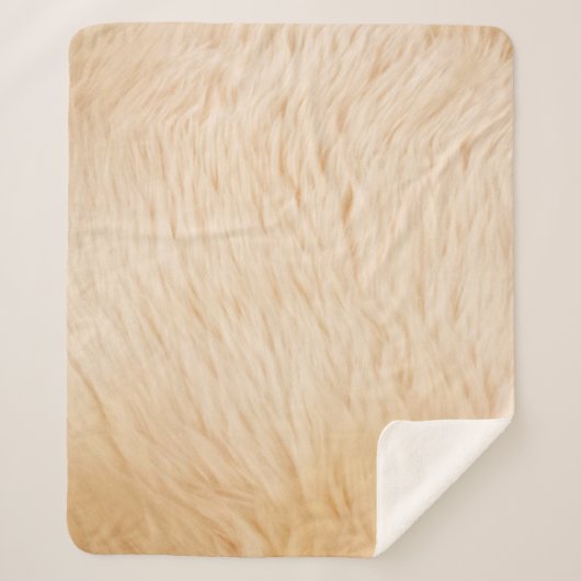 textuur van haar van geiten sherpa deken (Voorkant)