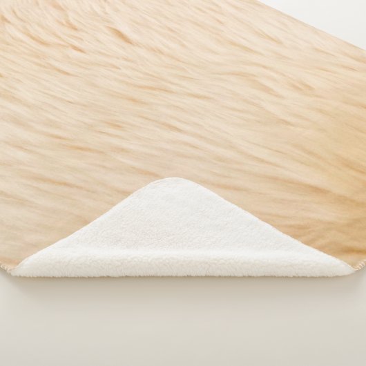 textuur van haar van geiten sherpa deken (3/4)