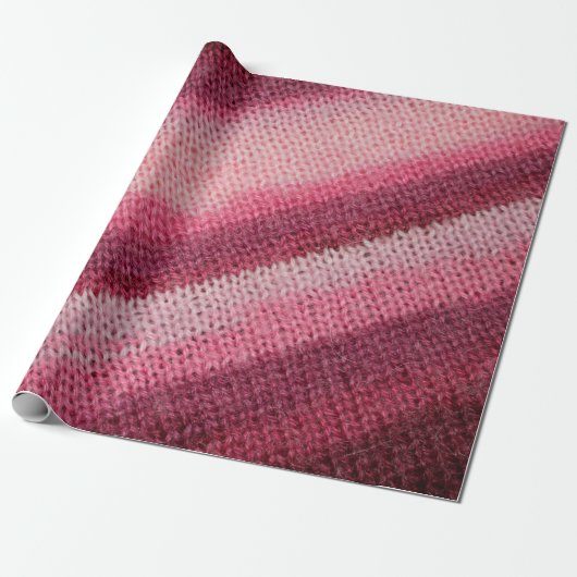 textuur van het breiwerk met een abstracte pat cadeaupapier (Uitgerold)