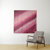 textuur van het breiwerk met een abstracte pat wandkleed (In situ)