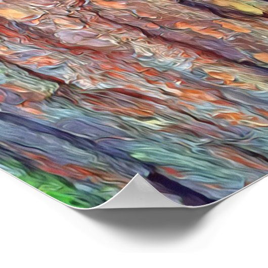 Textuur van het Poster van de boomschors (Hoek)