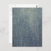 textuur van het vete denimweefsel briefkaart (Voorkant / Achterkant)