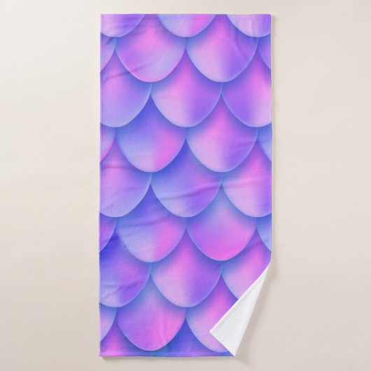 textuur van holografisch violet staart van zeemsta badhanddoek (Badhanddoek)