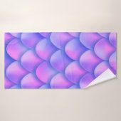 textuur van holografisch violet staart van zeemsta badhanddoek (Badhanddoek)