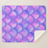 textuur van holografisch violet staart van zeemsta sherpa deken (Voorkant (horizontaal))