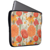 TEXTUUR VAN HOUT MET PASTEL-STROMEN LAPTOP SLEEVE (Voorkant Rechts)