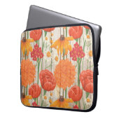 TEXTUUR VAN HOUT MET PASTEL-STROMEN LAPTOP SLEEVE (Voorkant Links)