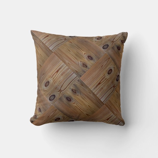 textuur van hout, natuurlijke achtergrondstructuur kussen (Voorkant)