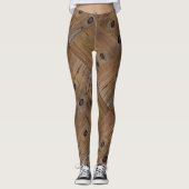 textuur van hout, natuurlijke achtergrondstructuur leggings (Voorkant)