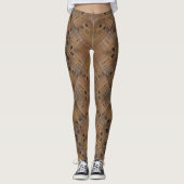 textuur van hout, natuurlijke achtergrondstructuur leggings (Voorkant)