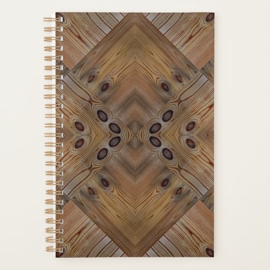 textuur van hout, natuurlijke achtergrondstructuur planner (Voorkant)
