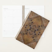 textuur van hout, natuurlijke achtergrondstructuur planner (Display)