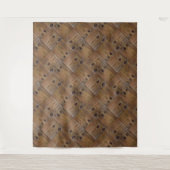 textuur van hout, natuurlijke achtergrondstructuur wandkleed (Voorkant)