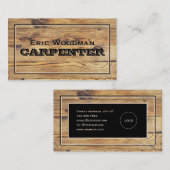 textuur van houtkarton visitekaartje (Voorkant / Achterkant)