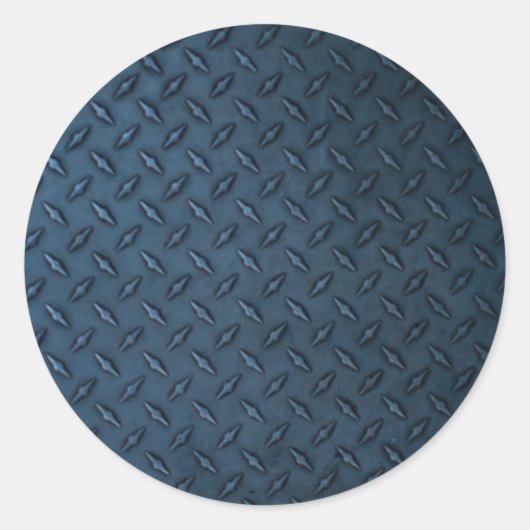 textuur van industriële metaalplaten ronde sticker (Voorkant)