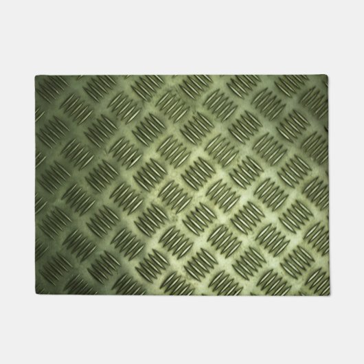 Textuur van industriële metalen vloerbedekking deurmat (Voorkant)