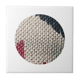 Textuur van katoenvlas tegeltje