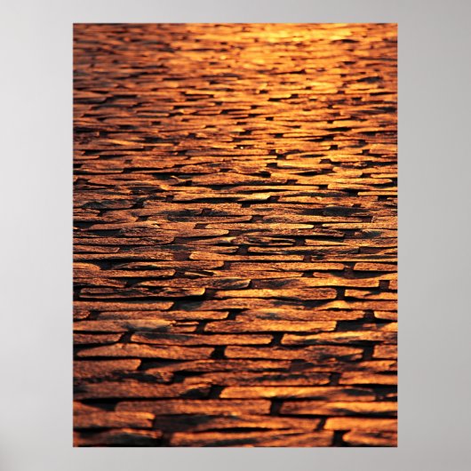 textuur van kobbelstenen poster (Voorkant)