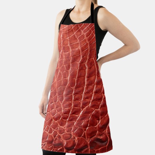 textuur van krokodilleder schort (Insitu)
