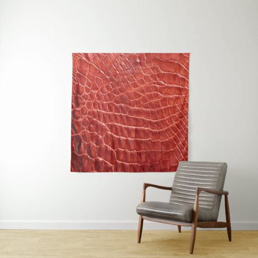 textuur van krokodilleder wandkleed (In Situ (horizontaal))
